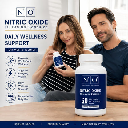 N1O1 Nitric Oxide capsules Supplement, 60 Count, 30-Day Supply